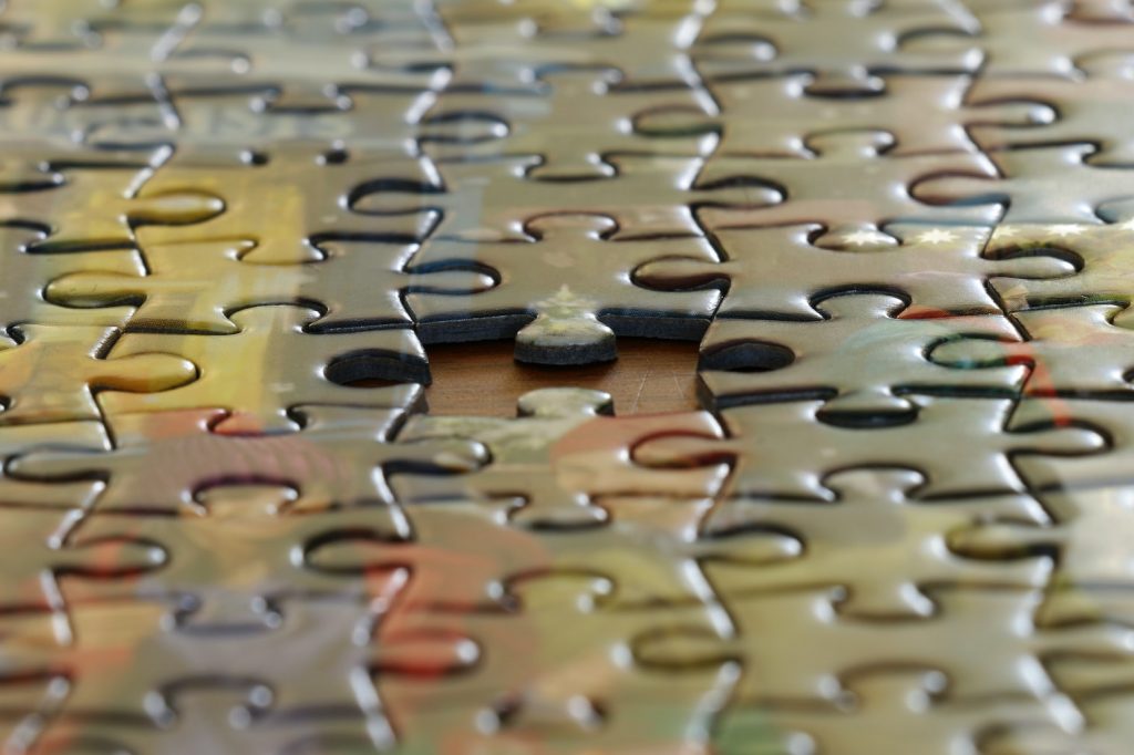 invisible and undervalued - jigsaw with a missing piece
