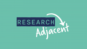 Research adjacent podcast logo